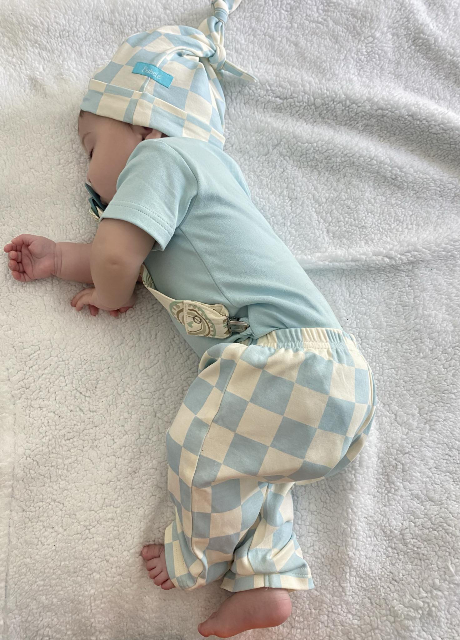 3-Piece Blue Checks Set