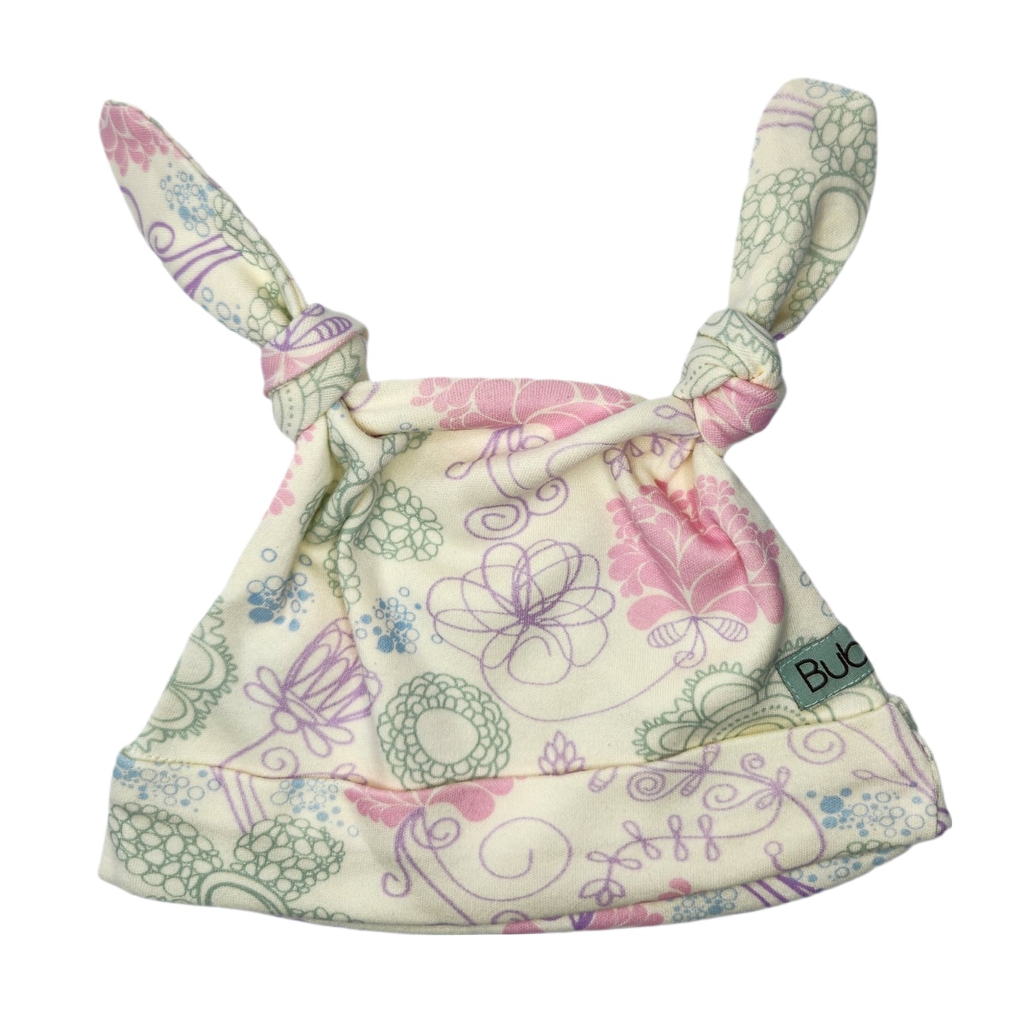 Whimsical Flowers Double Knotted Hat