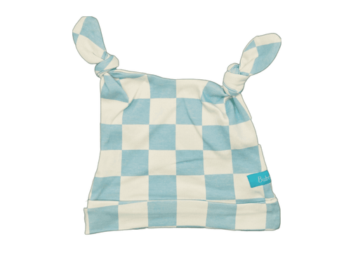 Blue Checks Double Knotted Adjustable Hat image 0