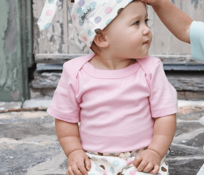 Pink Short Sleeve Bodysuit image 1