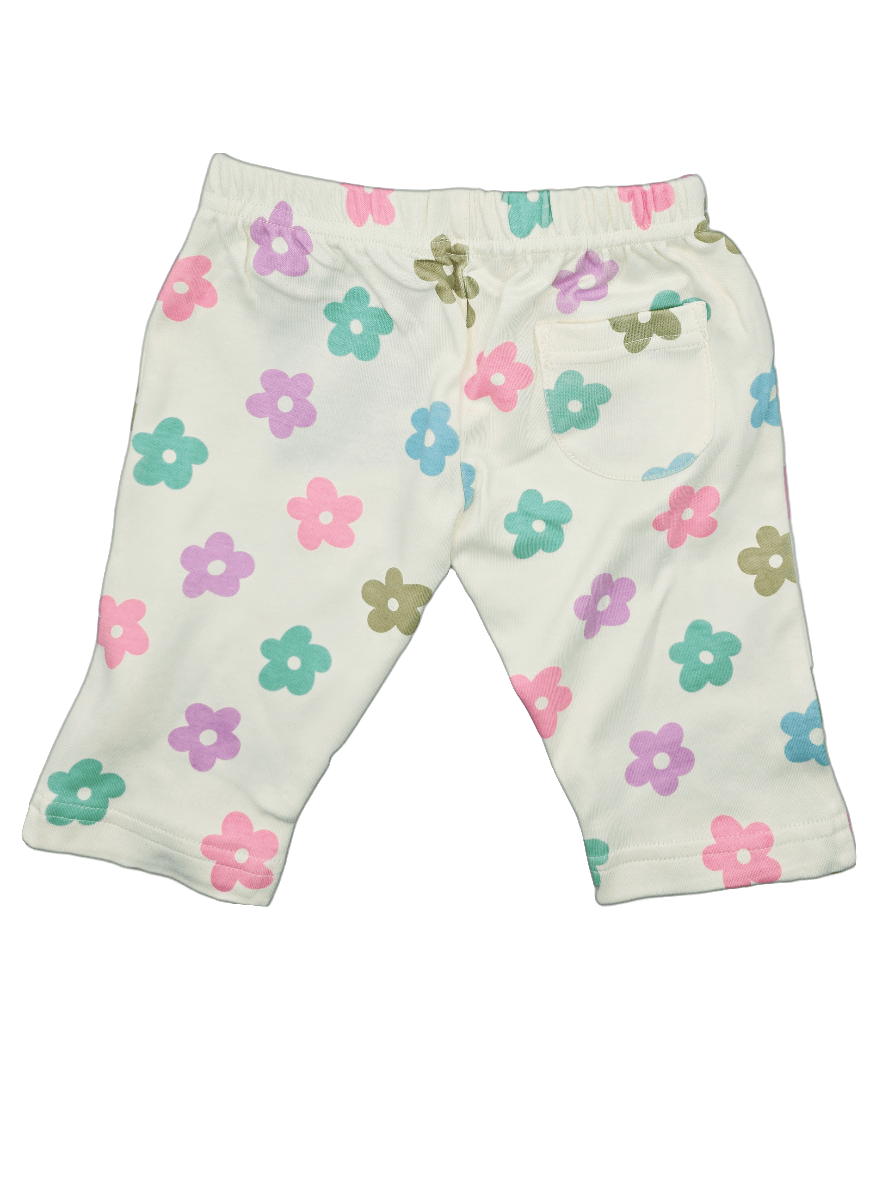 Retro Daisies Print Lounge Pants image 1