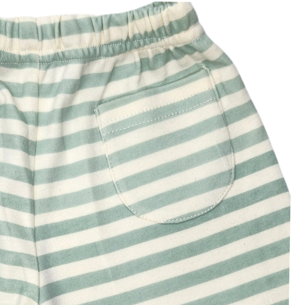 Sage Stripes Baby Lounge Pants image 3