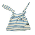 Blue Stripes Double Knotted Baby Hat image 0