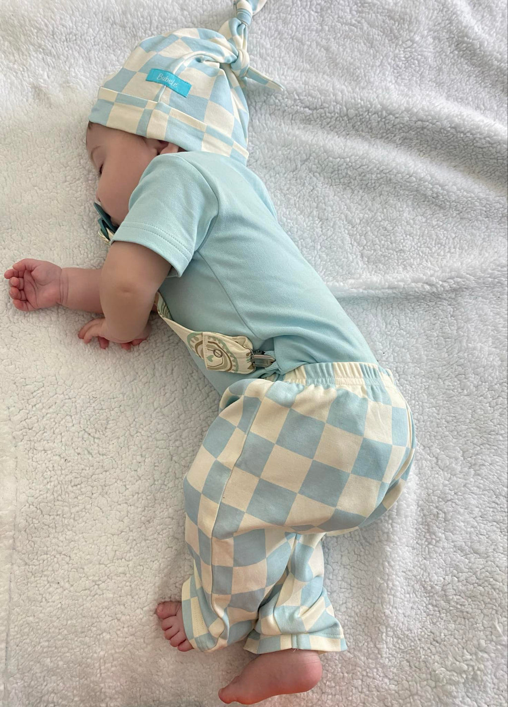 3-Piece Blue Checks Set
