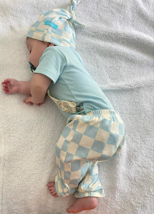 3-Piece Blue Checks Set