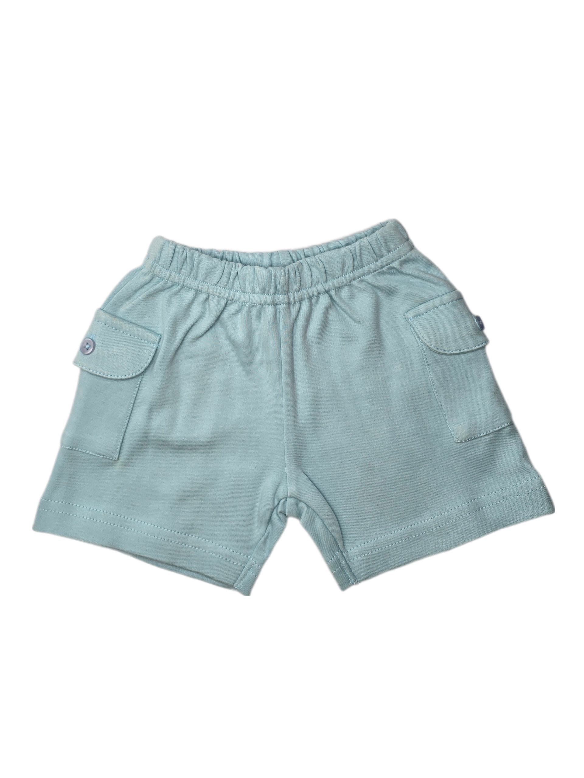 Blue Cargo Shorts
