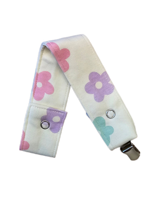 Retro Daisies Pacifier Clip