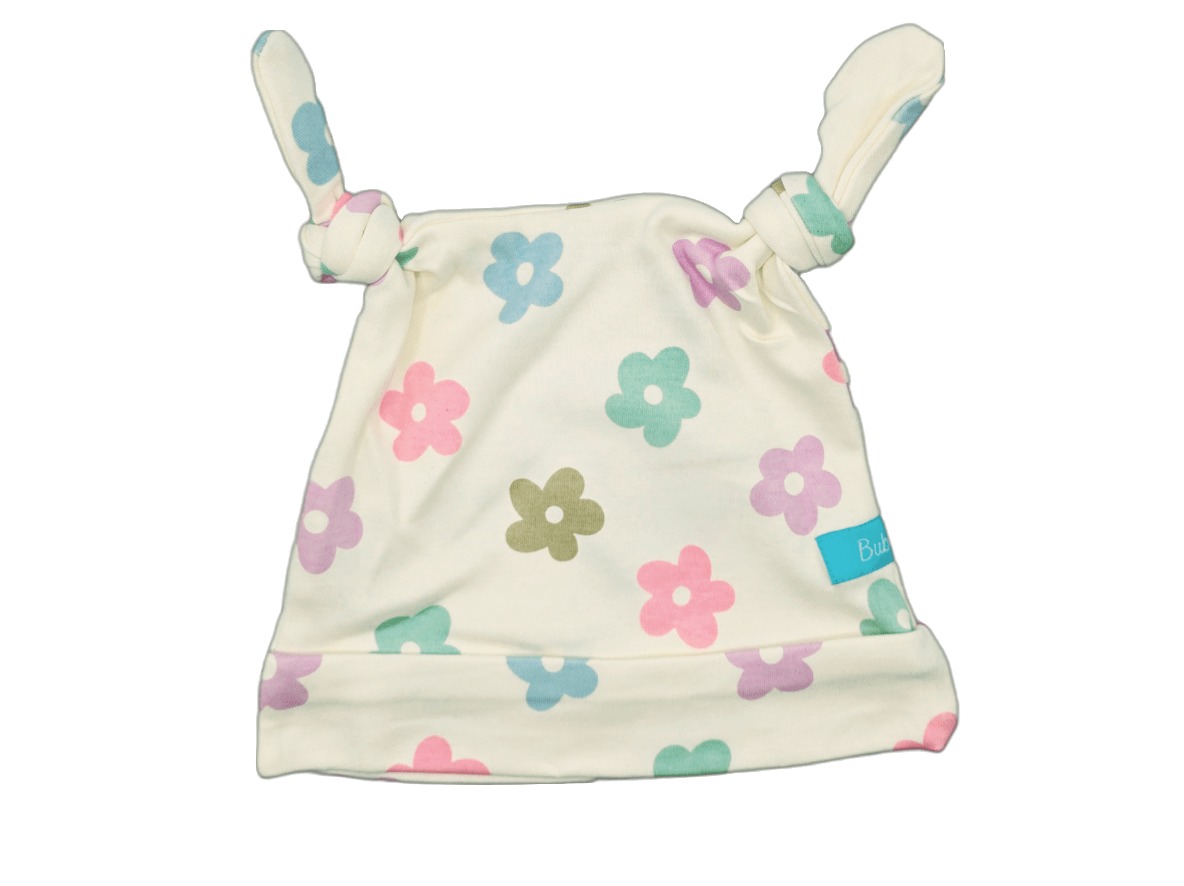 Retro Daisies Double Knotted Adjustable Hat image 0