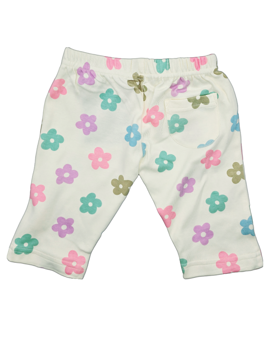 Retro Daisies Print Lounge Pants