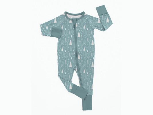 Festive Evergreens Bamboo Romper