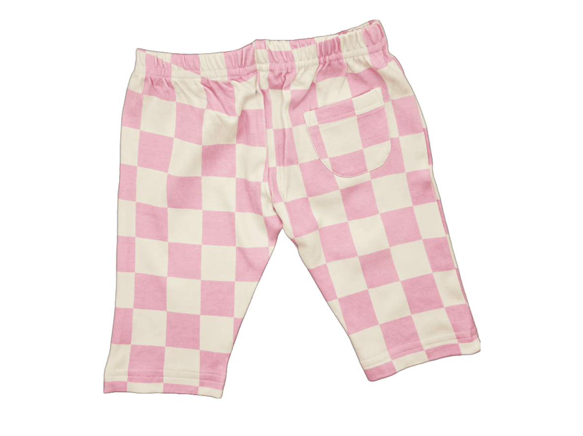 Pink Checks Lounge Pants image 1