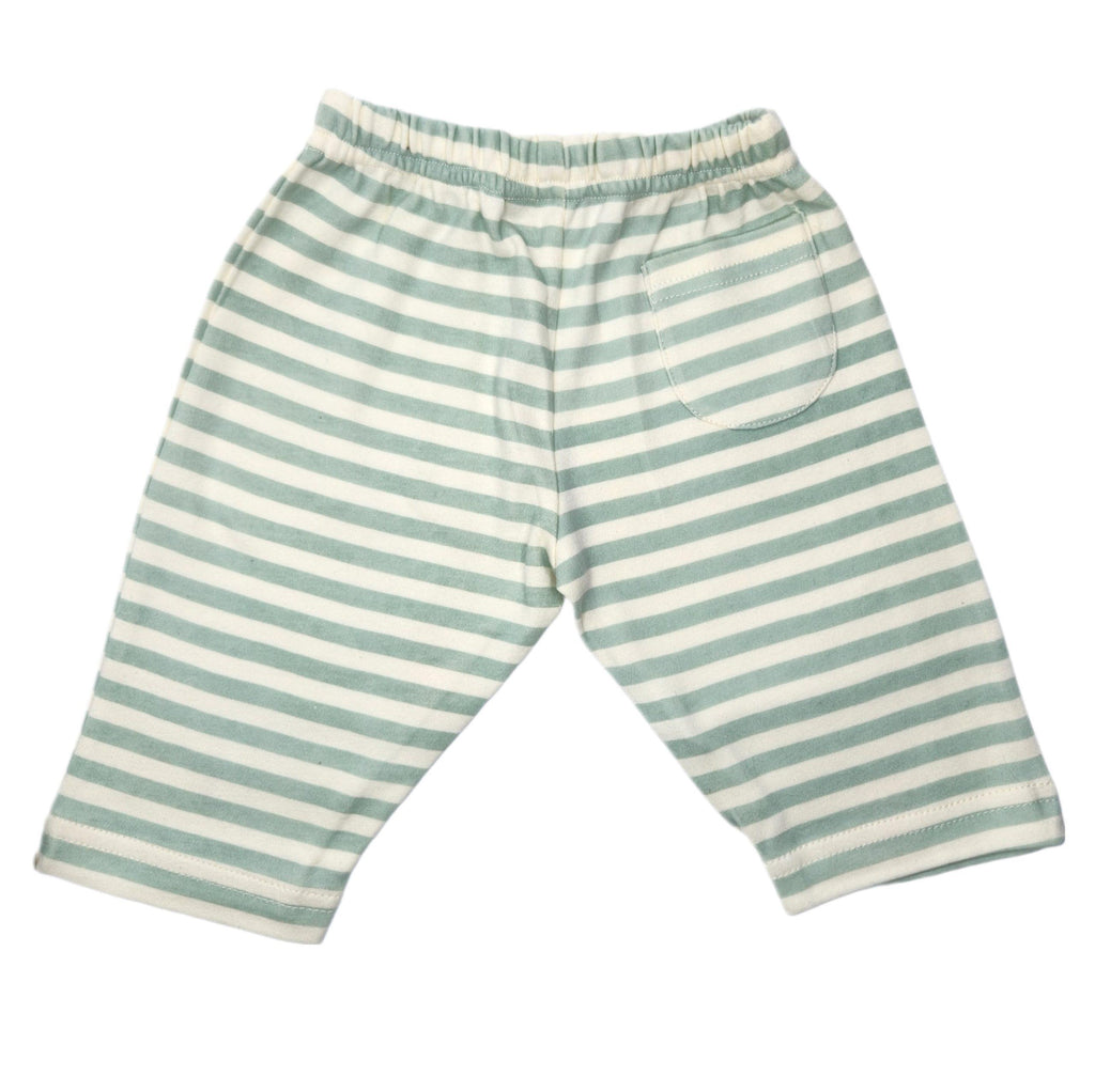 Sage Stripes Baby Lounge Pants image 1