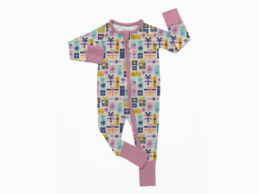 Festive Presents Bamboo Romper