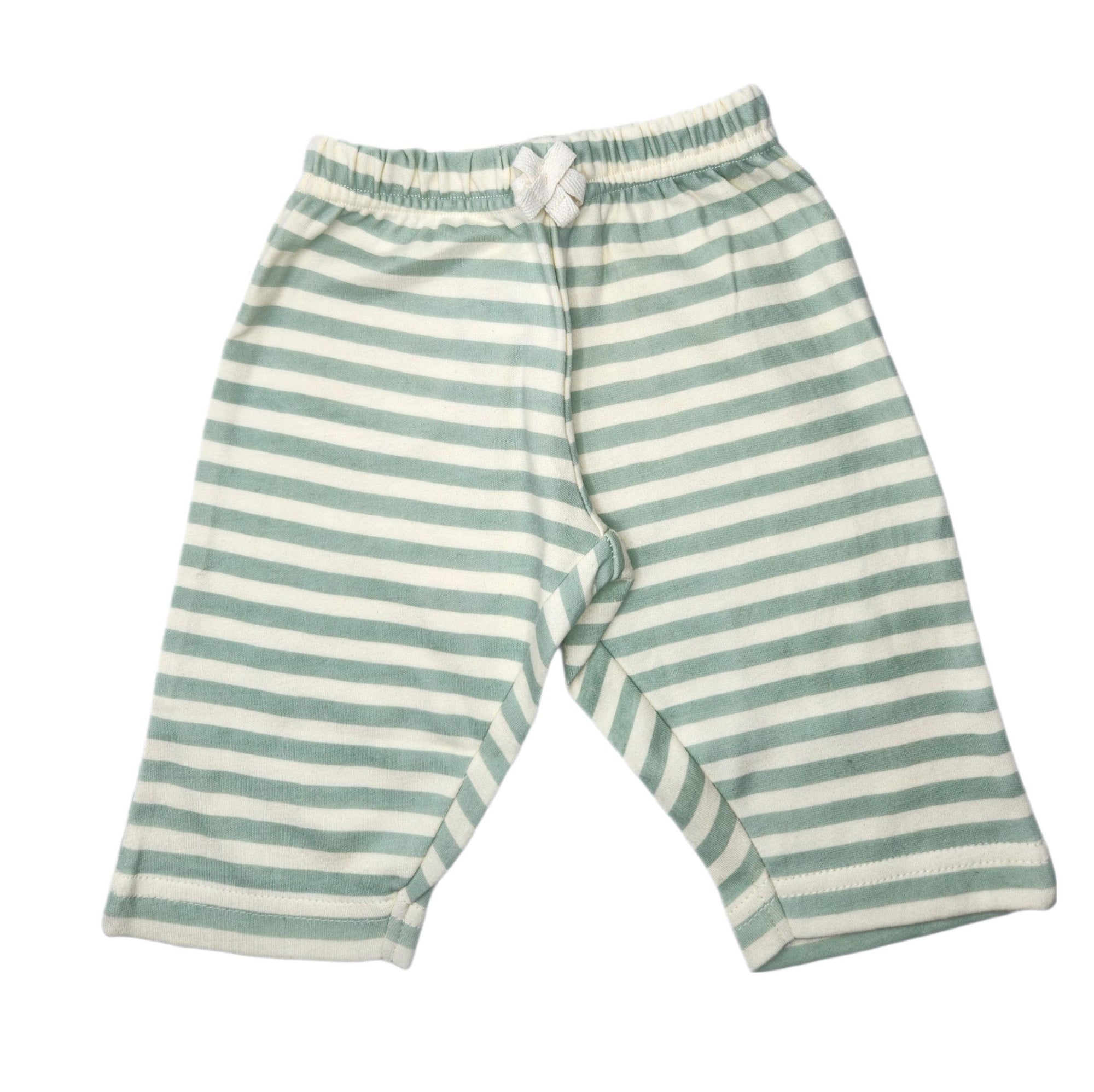 Sage Stripes Baby Lounge Pants
