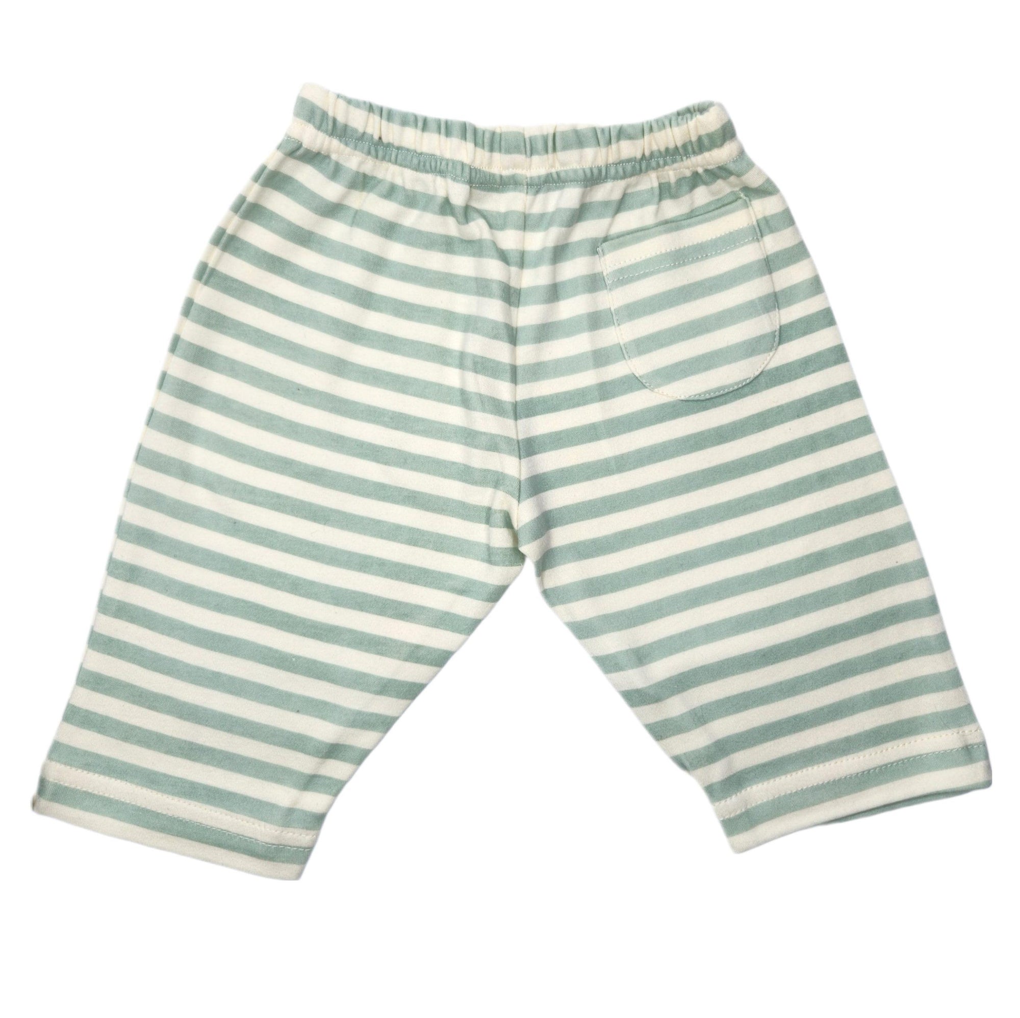Sage Stripes Baby Lounge Pants