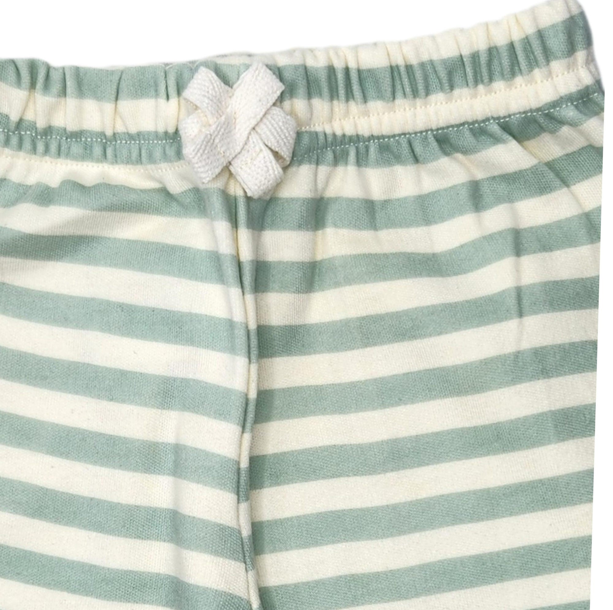 Sage Stripes Baby Lounge Pants