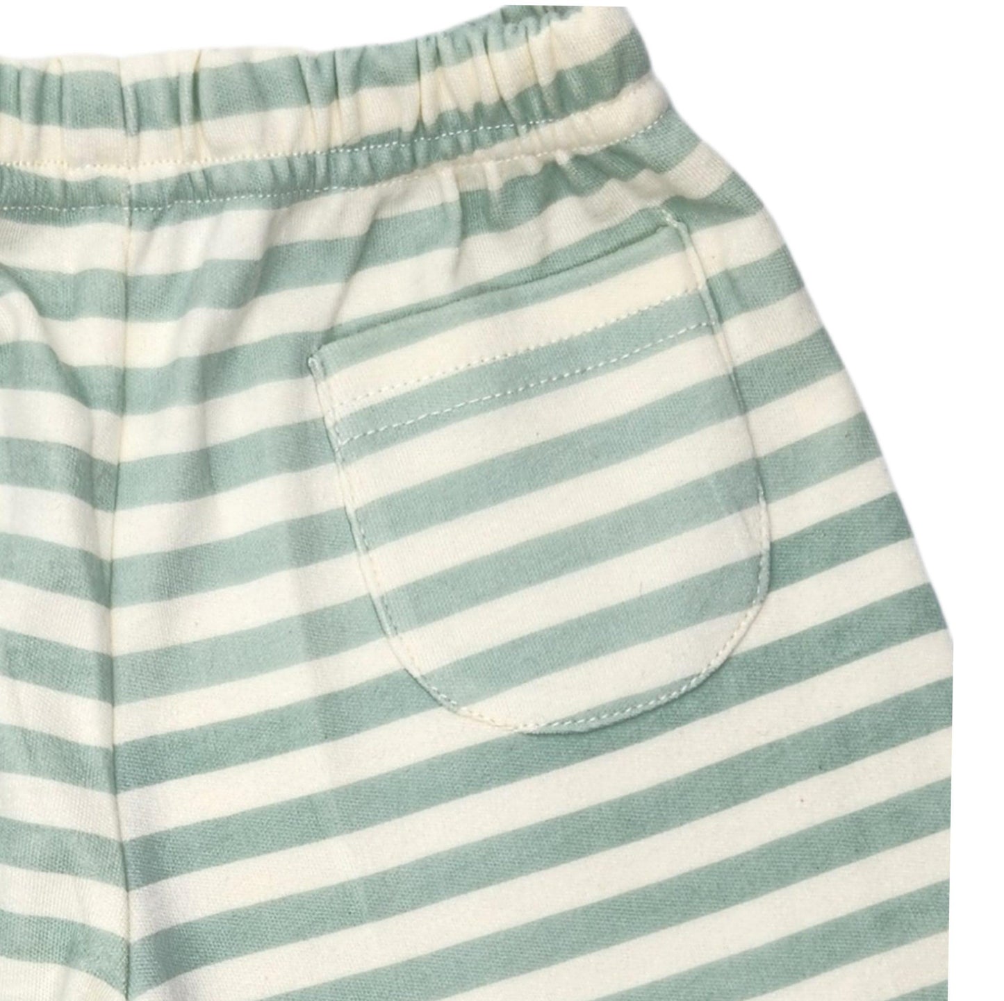 Sage Stripes Baby Lounge Pants