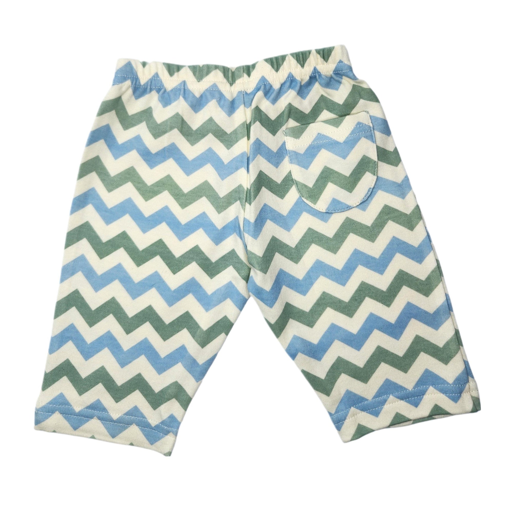 Blue & Sage Chevron Lounge Pants