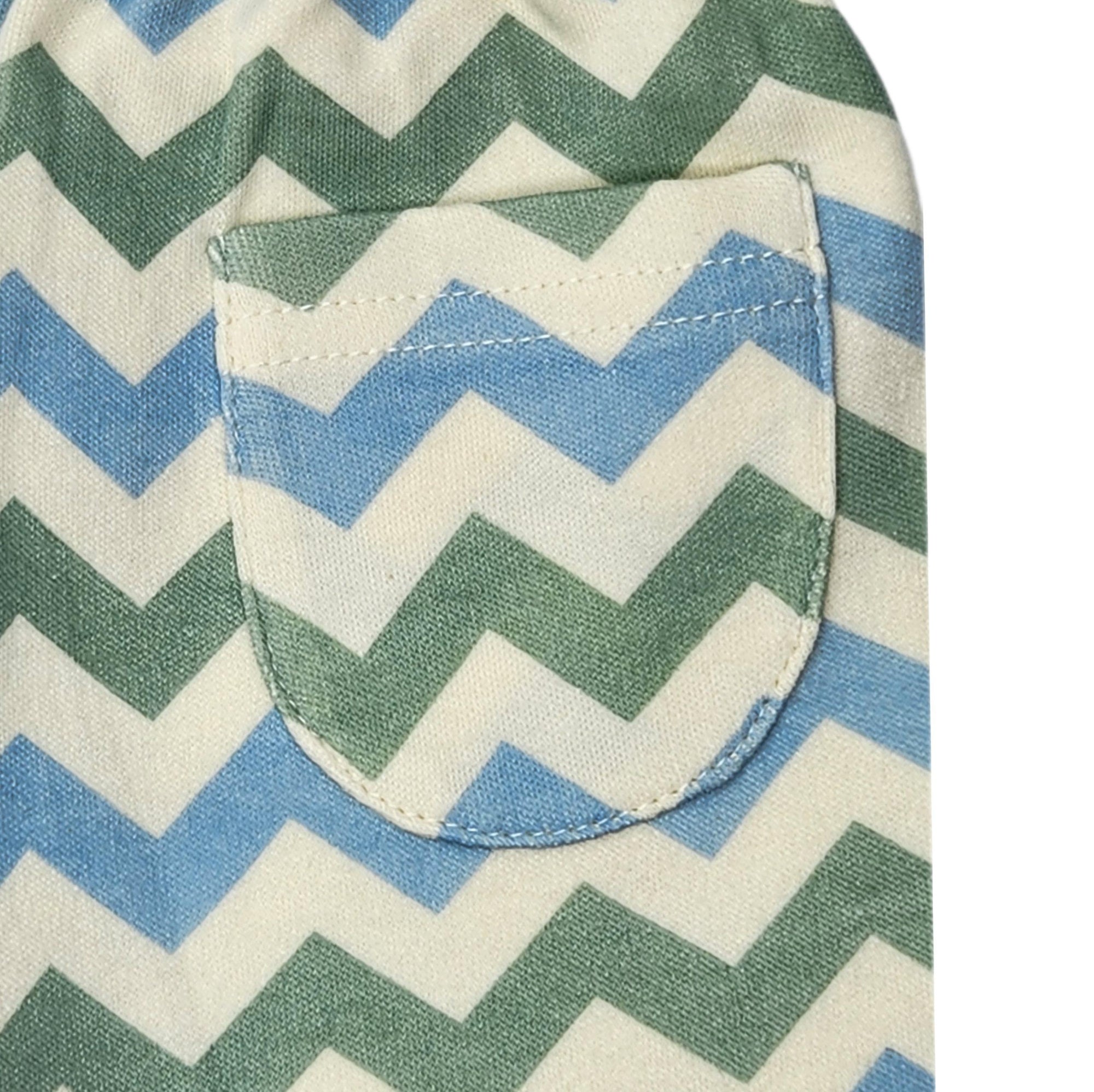 Blue & Sage Chevron Lounge Pants