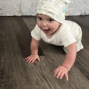 Alternative view of Retro Rainbows Double Knotted Adjustable Hat