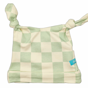 Sage Checks Double Knotted Adjustable Hat
